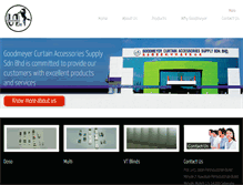 Tablet Screenshot of goodmeyercurtain.com